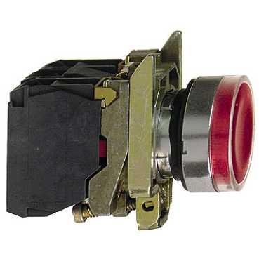 Кнопка Schneider Electric TE-IMCI XB4BW34M5  22мм 230-240Вс возватом с подсветкой
