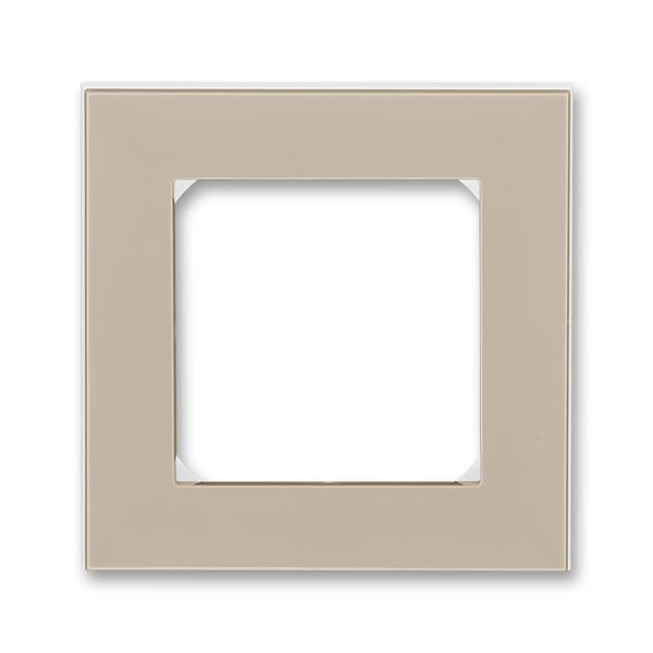 ABB  Levit  Кофе макиато/Белый Рамка 1-местная 2CHH015010A6018