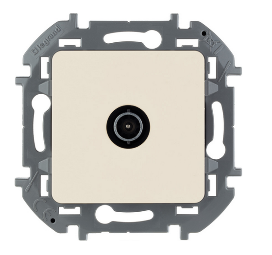 Legrand INSPIRIA Слоновая кость Розетка TV проходная IP20 скрытая установка 673861