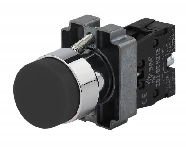 ЭРА Кнопка управления LAY5-BL21 без подсветки черная 1з (20/200/5000)