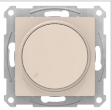 Schneider Electric AtlasDesign Бежевый  Диммер поворотно-нажимной 315Вт, механизм, ATN000234