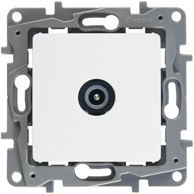 Legrand  Etika  Белый Розетка механизм TV проходная 15дБ, 5-862МГц 672263