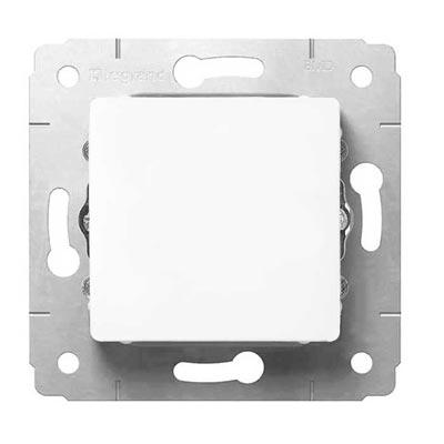 Legrand  Cariva  Белый Выключатель механизм 1-клавишный 10А, скрытая установка IP20 /773656