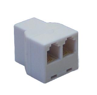 Телефонный переходник евро BLACKMOR TA303/Dori 2217 (6P4C) гнездо-2 гнездо блистер #Es-2Es-0