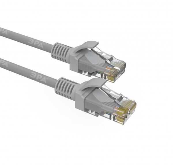Патч корд ЭРА Simple PC-20U-A U/UTP категория 5e, длина 20 метров, неэкранированный, серый