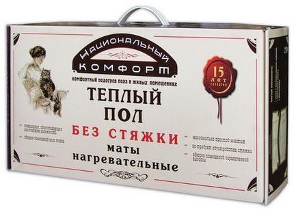 Теплолюкс Комплект теплых полов Национальный комфорт тНК-1070-7,00 без регулятора (одножильный мат, 7 кв.м, 1070 Вт)