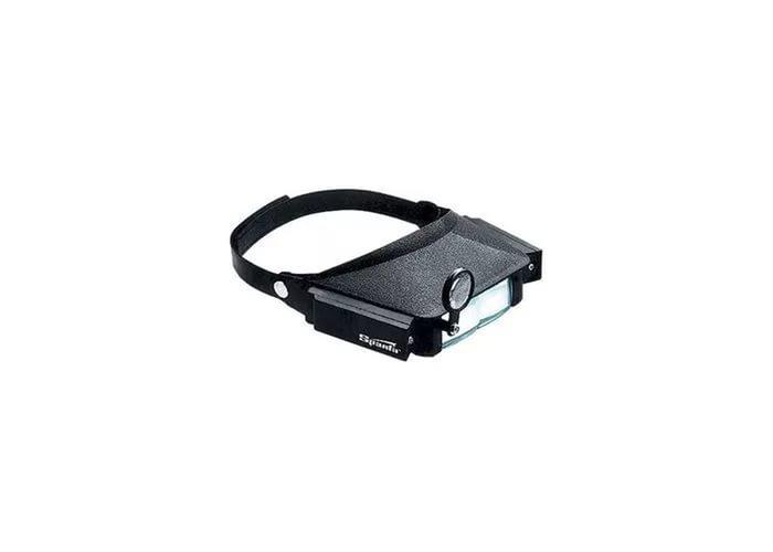 Лупа с дополнительными линзами, подсветкой, для крепления на голове// SPARTA 913825