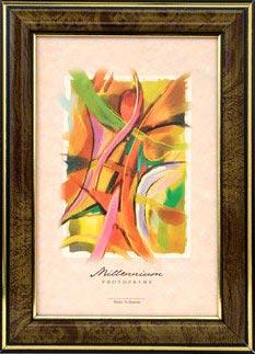 Фоторамка Emafyl 15 282 (104) 15х21 тёмный орех  с 2-мя золотистыми полосками