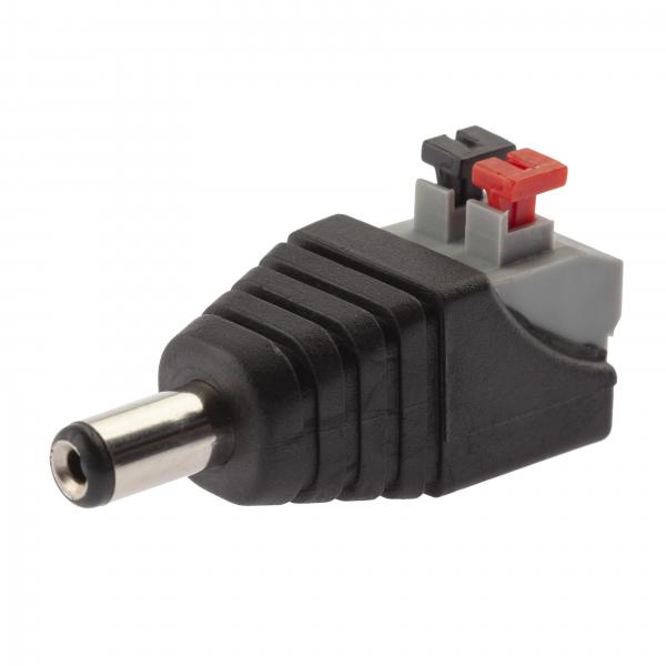 Разъем ЭРА  R-DC03 штекер DC питания 2. 1х5. 5 с быстрозажимной колодкой