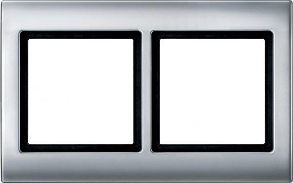 Schneider Electric Merten  Алюминий  Рамка 2-местная IP44 MTN400260