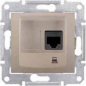 Schneider Electric Sedna Титан Розетка механизм компьютерная 1-местная RJ45 категория 5e, неэкранированная UTP с пружинными зажимами IP20 скрытая установка SDN4300168