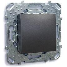 Schneider Electric Glossa Графит Переключатель 1-клавишный схема6, механизм IP20 скрытая установка GSL001361