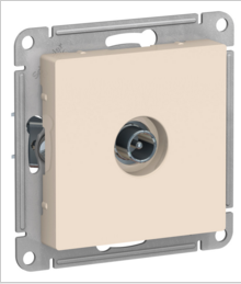 Schneider Electric AtlasDesign Бежевый  Розетка TV проходная 4DB, механизм ATN000292
