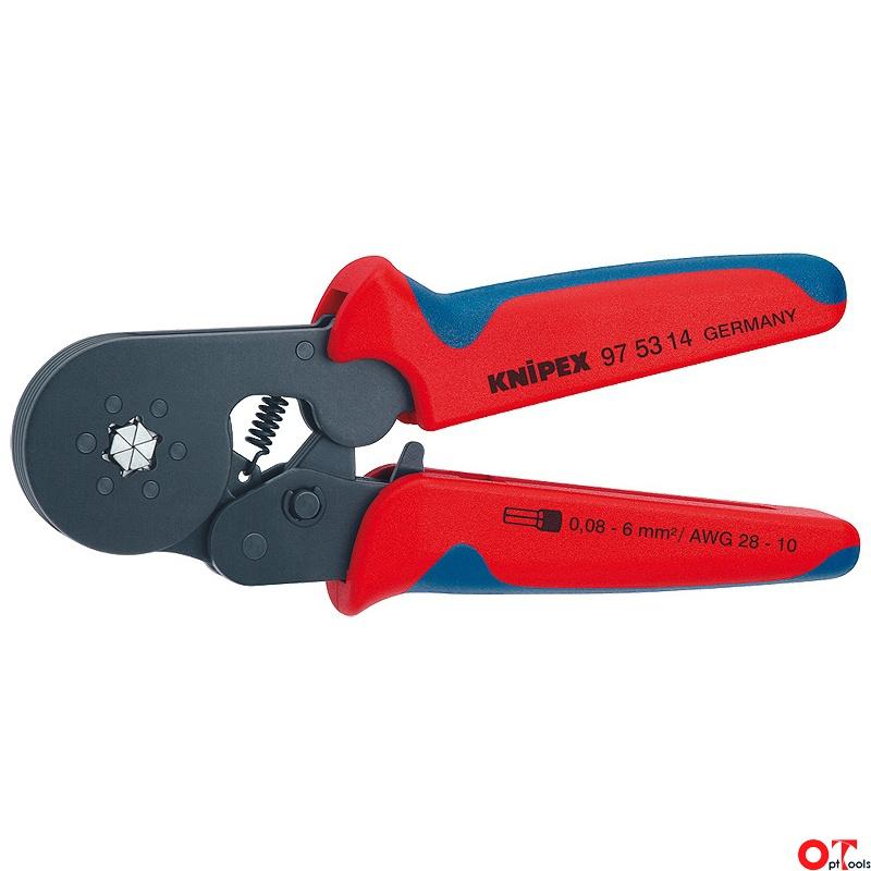 Пресс-клещи для опресcовки втулочных наконечников 0-6мм2 KN-975314 KNIPEX