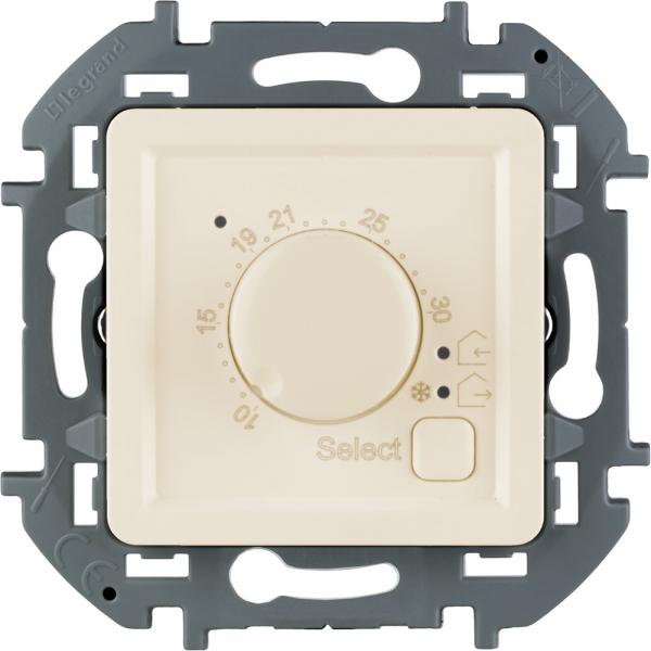 Legrand INSPIRIA Слоновая кость Термостат теплого пола IP20 скрытая установка 673811