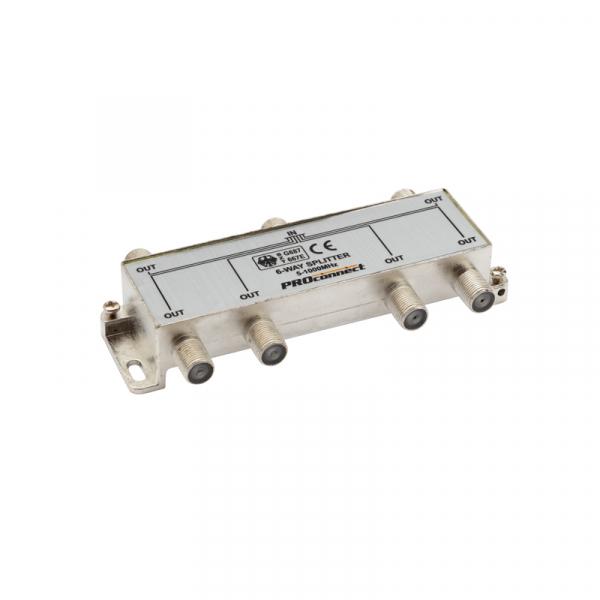 Делитель ТВ х 6 под F разъём 5-1000 МГц  PROCONNECT 05-6024