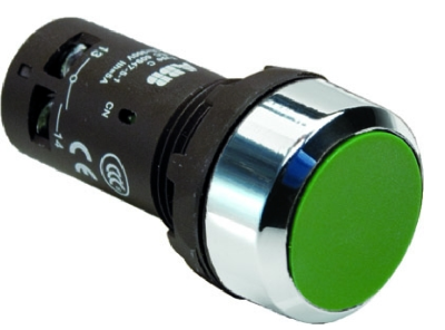 Кнопка ABB CP1-30G-11 зеленая без фиксации1НО+1НЗ  /1SFA619100R3072/