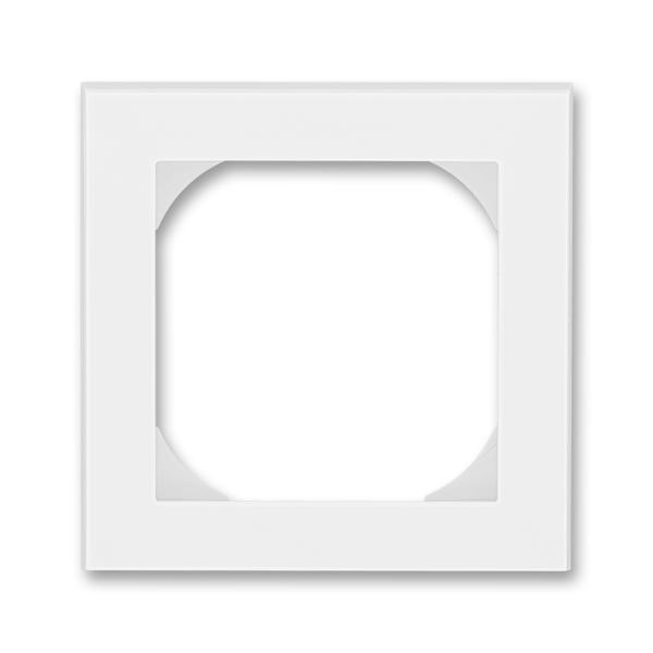 ABB  Levit   Белый/Ледяной Рамка 1-местная 55х55 (для механизмов BJE), 2CHH015510A4001