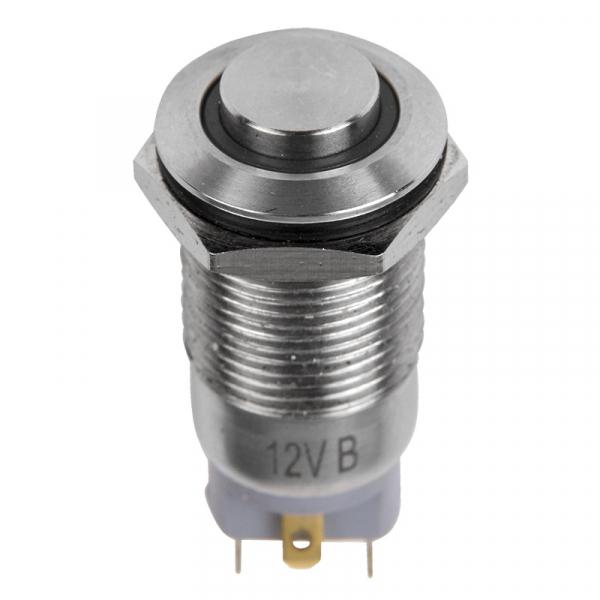 Кнопка  антивандальная Ø12 12В Фикс (2с) ON-OFF синяя (A-12-C2) REXANT 36-3221