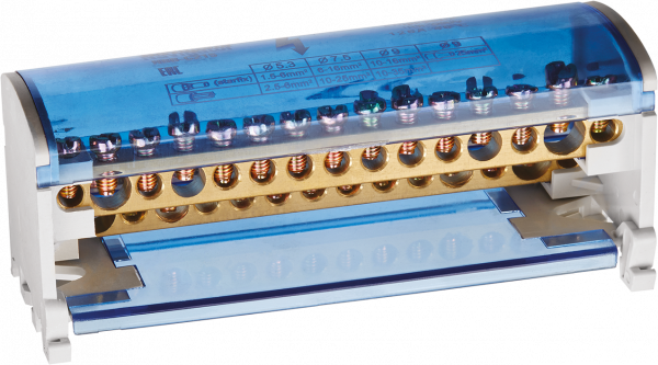 Шина нулевая в корпусе Navigator  NBB-C215 2*15, 15 отверстий 71 237