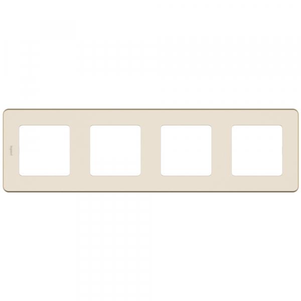 Legrand INSPIRIA Алюминий Рамка 4-местная IP20 скрытая установка 673962