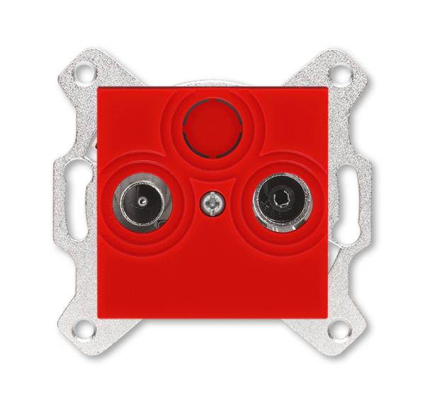 ABB  Levit  Красный Розетка TV-R, оконечная 2CHH083503A6065