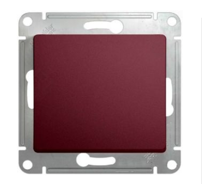 Schneider Electric Glossa Баклажановый Переключатель 1-клавишный схема6, 10AX, механизм IP20 скрытая установка GSL001161