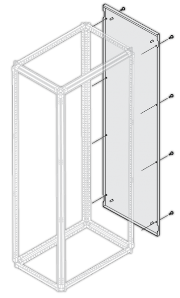 Панель боковая IP30/40 H=1800мм D=500мм ABB 1STQ007610A0000