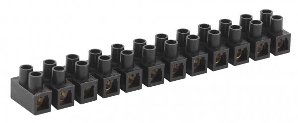 Зажим винтовой ЗВИ-100 полипропилен 6-25мм² 12пар 100°С черный NO-223-15