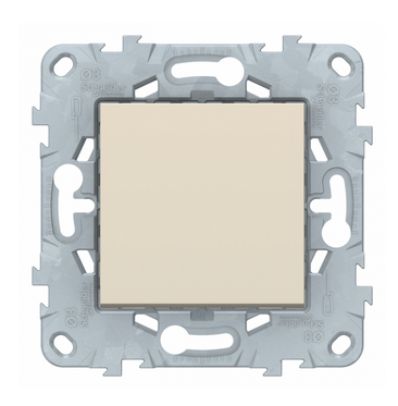 Schneider Electric Unica NEW Бежевый Выключатель 1-клавишный, кнопочный схема 1, 10 a, NU520644