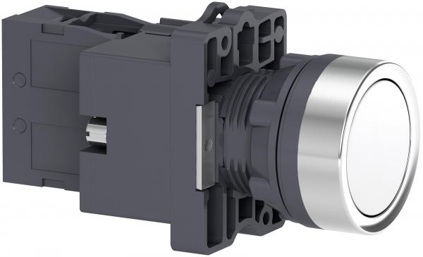 Кнопка с подсветкой LED, 24В,белая,1НO Schneider Electric XA2EW31B1
