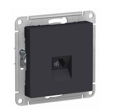 Schneider Electric AtlasDesign Карбон  Розетка телефонная RJ11, механизм ATN001081