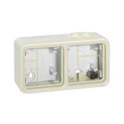 Legrand  Plexo  Белый Короб 2-местный открытая установка горизонтальный IP55 069690