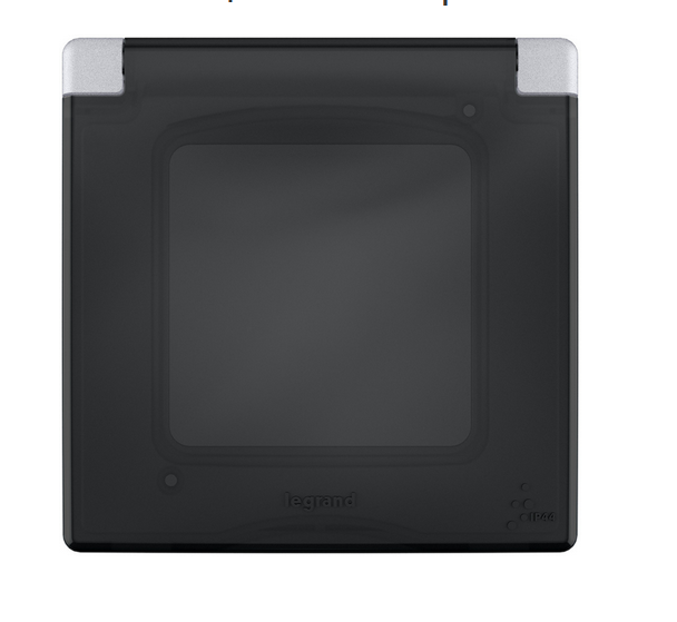 Legrand INSPIRIA Алюминий Рамка с защитной крышкой скрытая установка IP44 673922