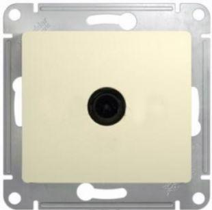 Schneider Electric Glossa Молочный Розетка ТВ проходная 4DB, механизм IP20 скрытая установка GSL000992