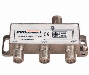 Делитель на 3TV F разъём 5-1000 МГц  PROCONNECT  05-6022 05-6022