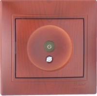 Lezard  Mira  Вишня Розетка TV оконечная скрытая установка Fixline 701-0601-130