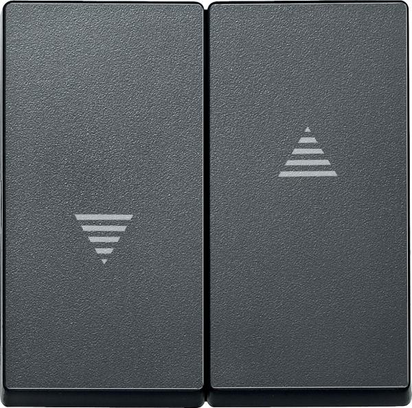 Schneider Electric Merten  Антрацит  Клавиша 2-местная д/жалюзи MTN435514
