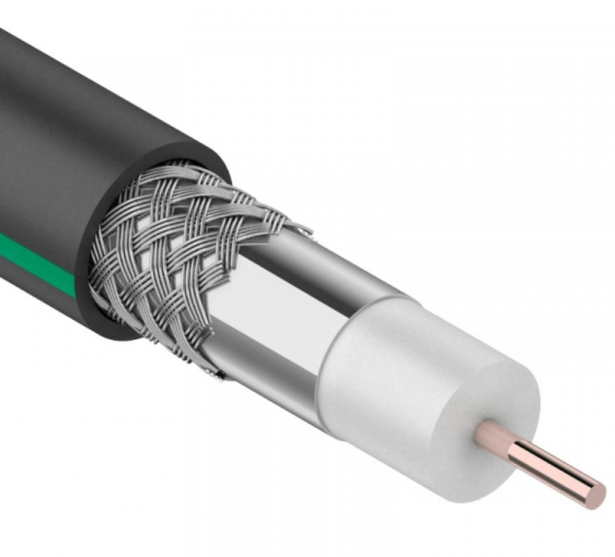 SAT 703 B, Cu/Al/Al, (75%), 75 Ом (бухта 100м), кабель черный OUTDOOR  PROconnect 01-2436-1