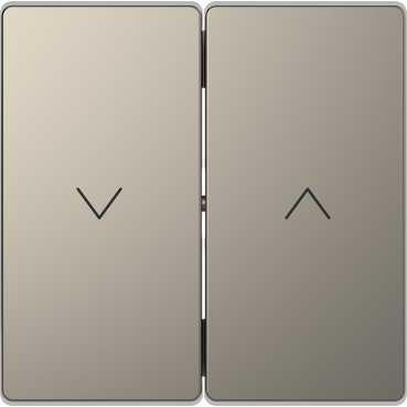 Schneider Electric  MERTEN  D-Life  Никель  Клавиша-кнопка для жалюзи MTN3855-6050