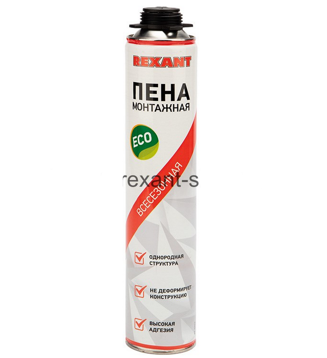 Пена монтажная всесезонная для пистолета 40 л REXANT eco 89-0903
