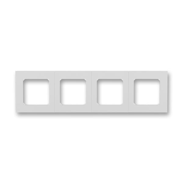 ABB  Levit  Серый/Белый Рамка 4-местная 2CHH015040A6016