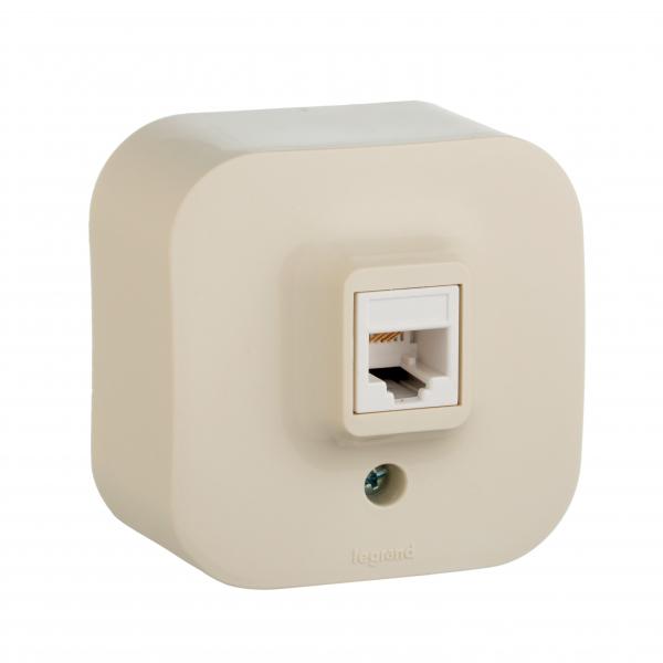 Legrand  Quteo  Слоновая Кость Розетка RJ45 категория 5е UTP 782254