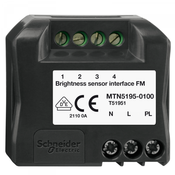 Schneider Electric  MERTEN  D-Life  PlusLink  Интерфейс для подключения датчика освещенности, скрытый монтаж MTN5195-0100