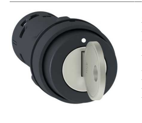 Переключатель Schneider Electric 22мм, 2 позиции, с ключом 1НО  XB7NG21