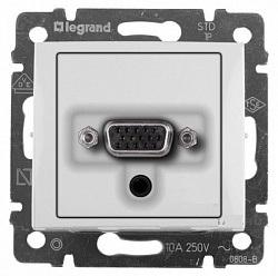 Legrand Valena  Белый Розетка механизм HD15+гнездо Jack 3,5 /770082