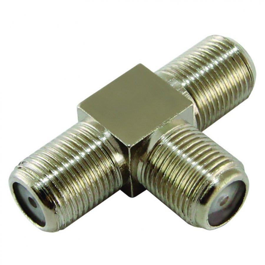 Соединитель кабеля тройник гнезда, индивидуальная упаковка  TDM