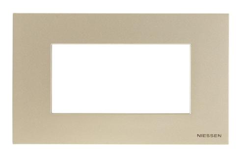 ABB  Zenit  Шампань Рамка итальянский стандарт на 4 модуля   /N2474 CV//2CLA247400N1901/