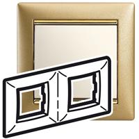 Legrand Valena  Матовое Золото Рамка 2-местная /770302
