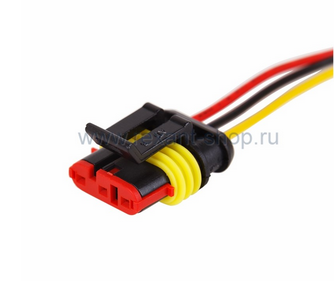 Автомобильный разъем гнездо с проводом 20см (4-х контактный) DJ7041-1.5-21 16-0314-9